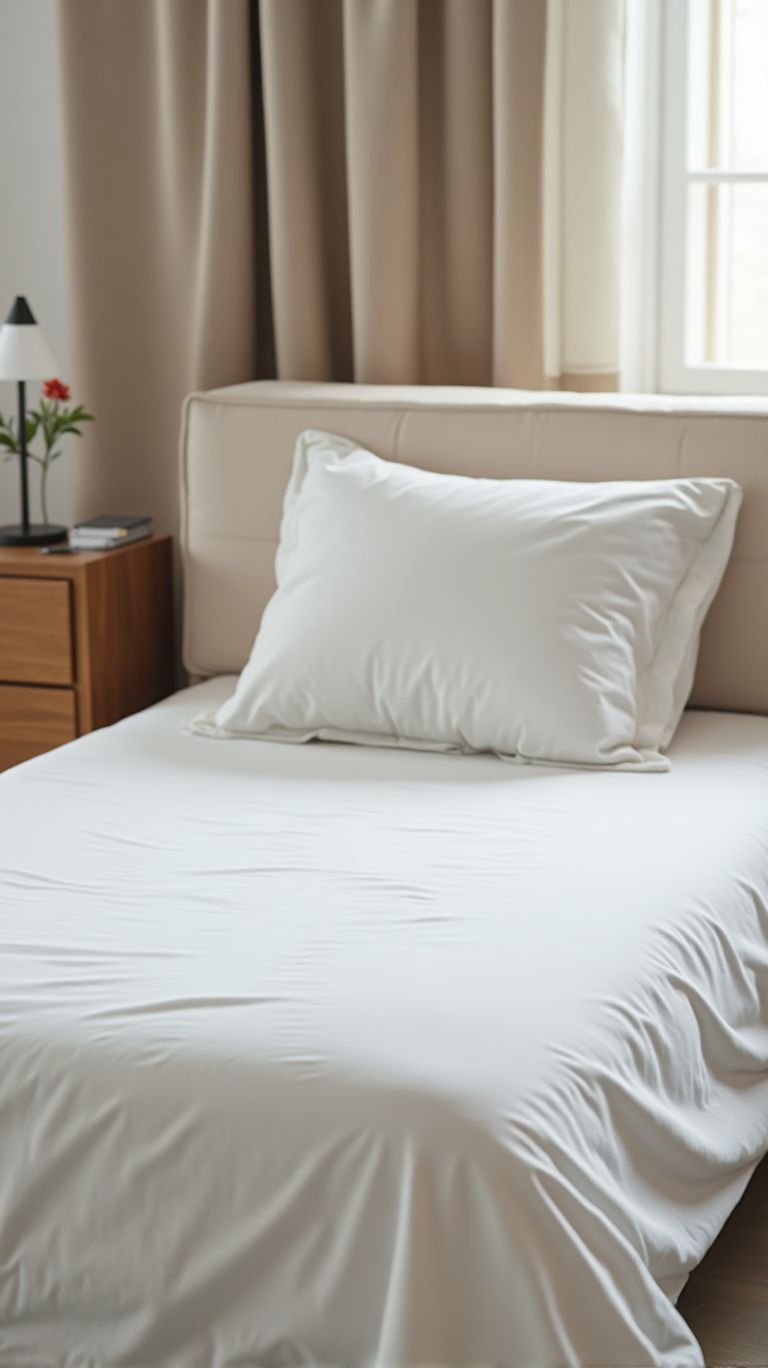 طقم ملاءات سرير مفرد من قطعتين | ملاءات سرير ناعمة ومريحة مصنوعة من مزيج القطن