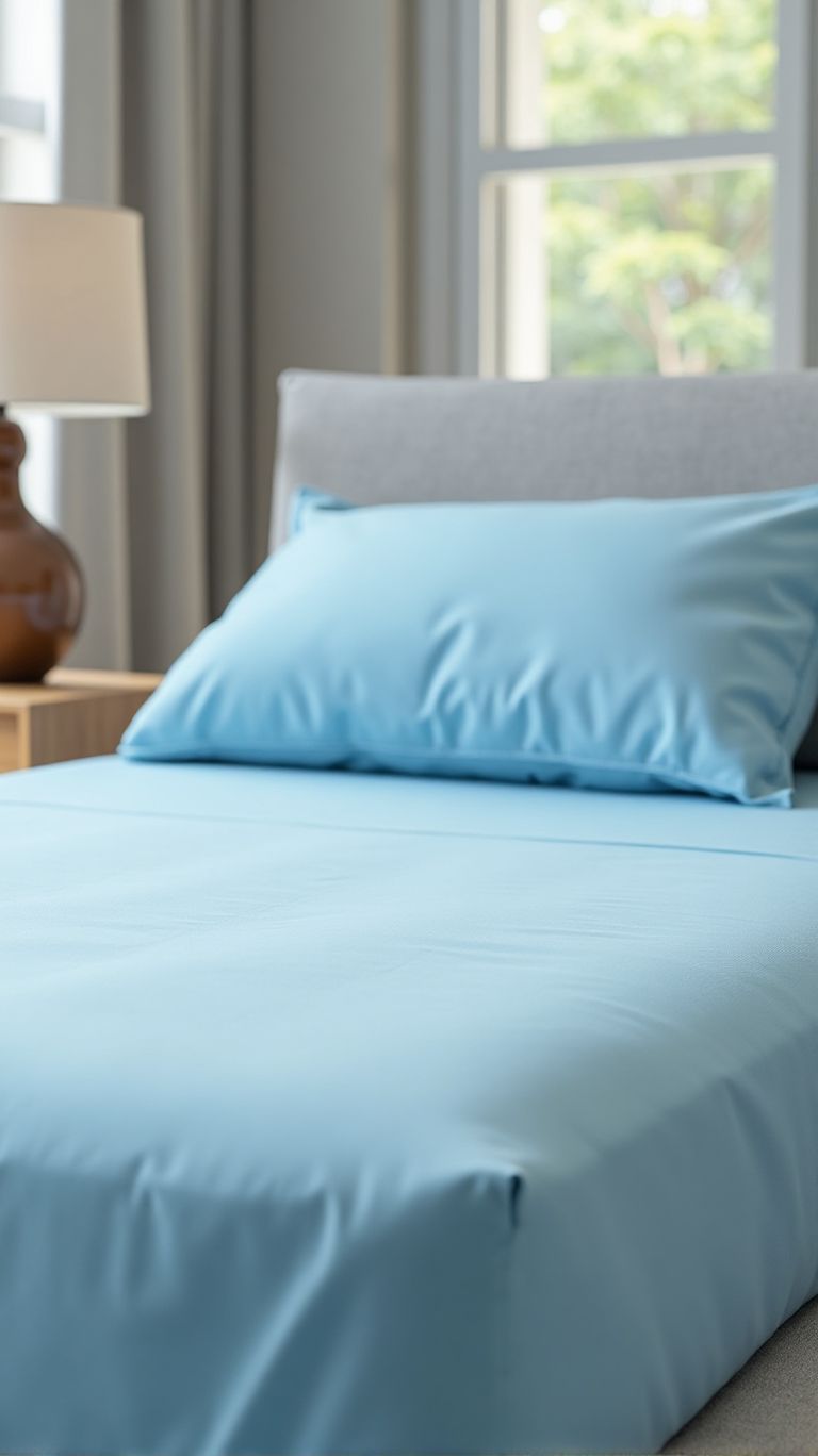 طقم ملاءات سرير مفرد من قطعتين | ملاءات سرير ناعمة ومريحة مصنوعة من مزيج القطن