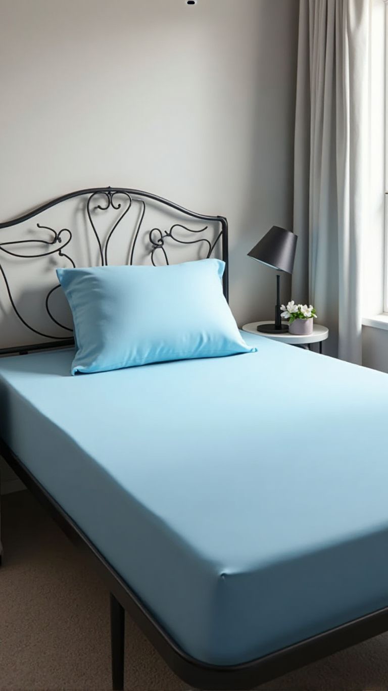 طقم ملاءات سرير من قطعتين - ألوان وأحجام مختلفة | مزيج قطني ناعم ومريح