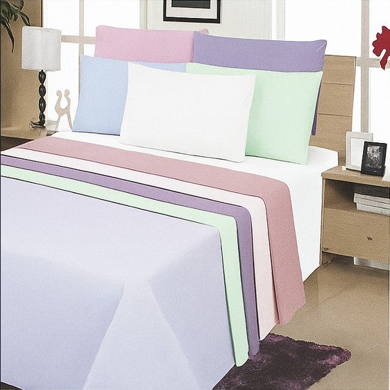 طقم ملاءات سرير مفرد من قطعتين | ملاءات سرير ناعمة ومريحة مصنوعة من مزيج القطن